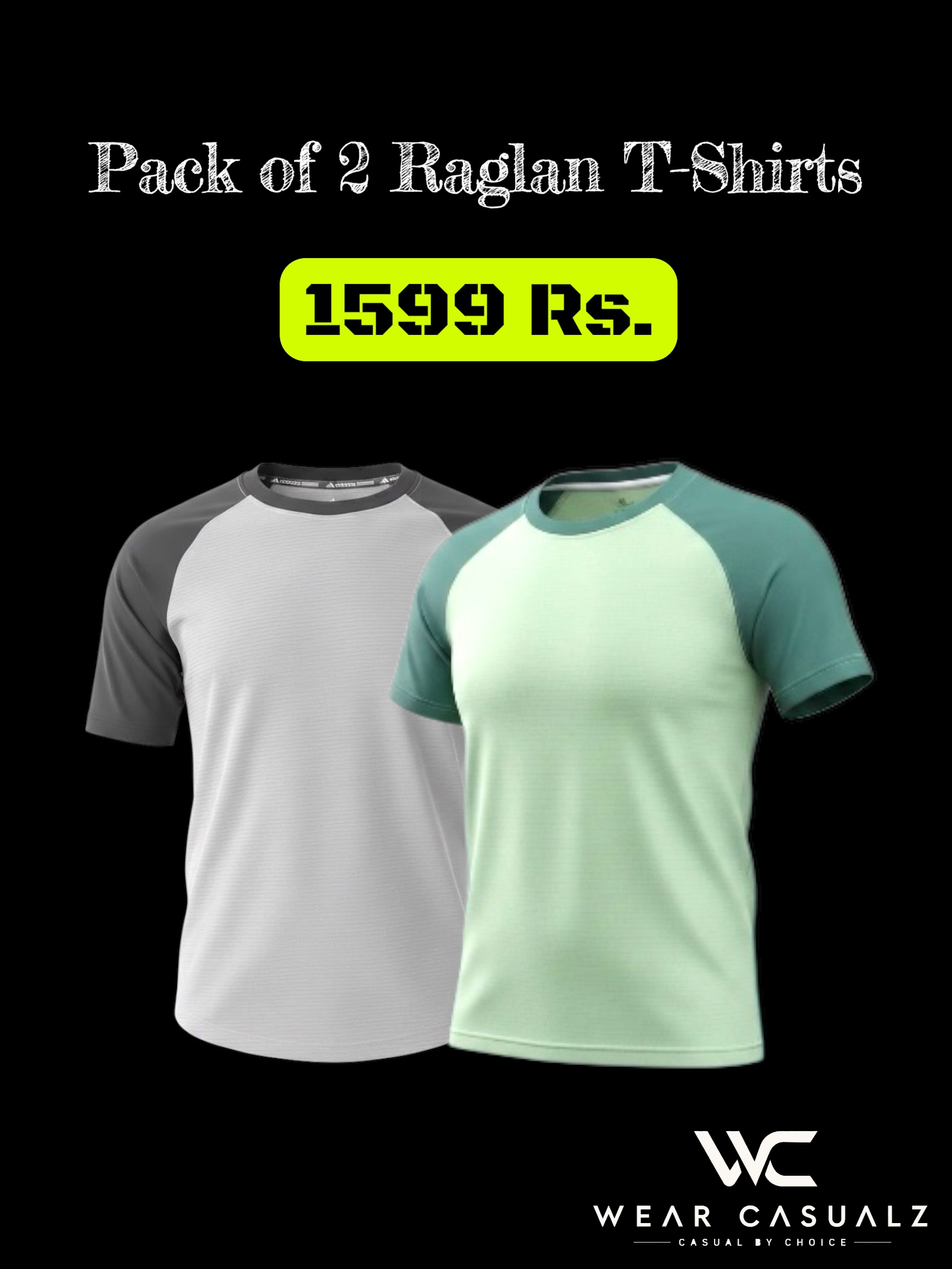 Pack of 2 Raglan Tees