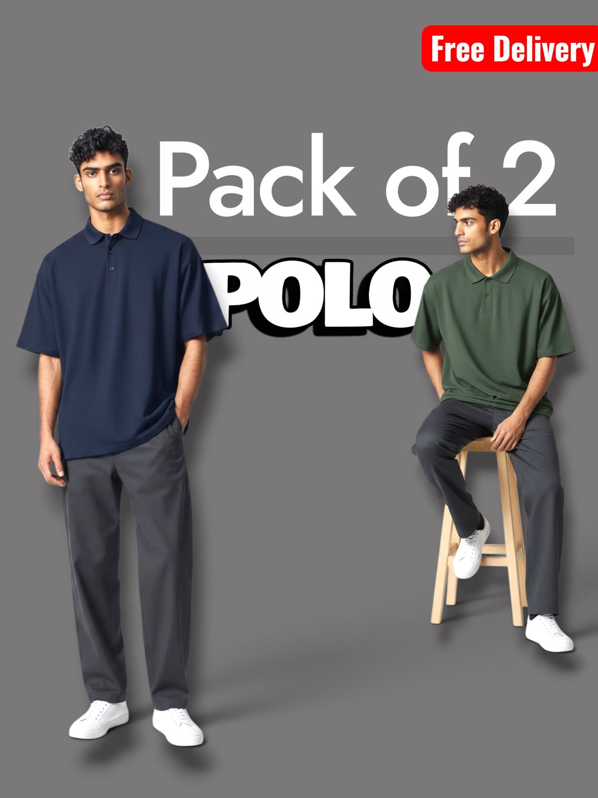 Pack of 2 Polo Tees