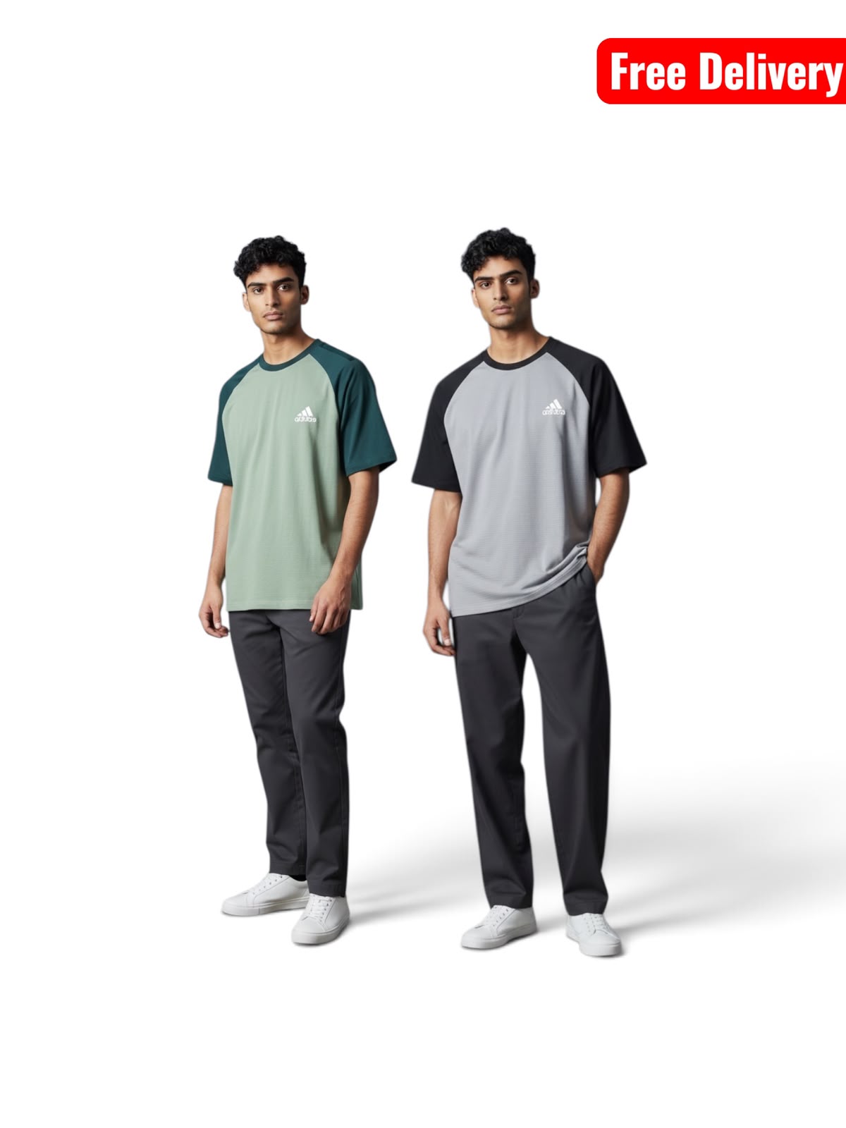 Pack of 2 Contrast Tees